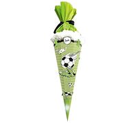 Ursus Easy Line 9870019 School Cone Craft Set with Hexagonal Design Made from Pre-Cut 3D Corrugated Cardboard 260 g/m² 68 cm Diameter Approx. 20 cm for Making Individual Sugar Bag Green