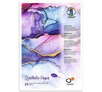 Ursus Yupo Paper, 85 g, DIN A5, 25 Sheets, Synthetic, Smooth Surface, Tear and Waterproof, UV Lightfast, Extremely Durable, 100% Recyclable, Versatile Use, White