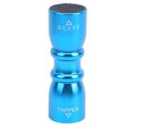 URSXODAWQ 3 in 1 Billiard Cue Tip Tool, Cue Tip Shaper and Tapper Kit, Stainless Steel Stick Tip Repair Tool with Aerator for Better Chalk Hold and Miscue Prevention (blue)