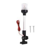 URSXODAWQ Anchor Light IP67 LED White All Round Boat Stern Light, 3NM Visibility Fold Down Marine Navigation Light for Pontoons and Flat Boats, AC/DC 12-24V (30.5cm / 12in)