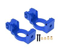 URSXODAWQ C Shaped Wheel Seat Set, Metal C Hub Carrier for 1/6 Shredder RC Car, Anodized Aluminum Alloy Steering Knuckle Mount Upgrade Parts with Screws (Dark Blue)