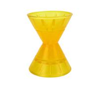 URSXODAWQ Marine Bow Shape Roller, Boat Trailer Bow Roller with 3 - Piece Drag Reduction Design, Yellow PVC Moulded Bow Stop Roller for RV Yacht and Marine Use