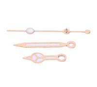 URSXODAWQ Rose Gold Alloy Watch Hands Set, Luminous Hour Minute Second Hands for Watch Repair, Replacement Watch Hands with Storage Box for DIY Watchmakers and Enthusiasts