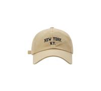 URTAODFE Classic Cotton New-York Embroidery Hat Men Women Baseball Cap (UK, Alpha, L, Beige)