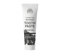 Urtekram Charcoal Toothpaste, Fluoride Free, 75 ml | COSMOS ORGANIC certified by Ecocert Greenlife; Fluoride free toothpaste with willow charcoal