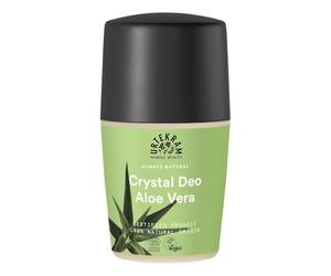 Urtekram Cream Crystal Deo Aloe Vera - 50 ml - Natural Deodorant with Mineral Salt, Fresh Orange Scent, Alcohol-Free, Certified Natural Cosmetics, Vegan & Aluminium-Free