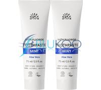 Urtekram Organic Mint with FLUORIDE Toothpaste - 75ml (Pack of 2)