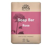 Urtekram Solid Soap Rose - 100g - Natural Body Soap with Organic Rose Oil - 99.9% Natural Ingredients - Palm Oil Free - For All Skin Types - Gentle Cleansing - Vegan
