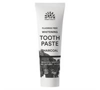 Urtekram Charcoal Toothpaste - Natural Fluoride-Free Toothpaste - Gently Whitening with Organic Aloe Vera & Myrrh - Vegan & Certified Organic - Fresh Breath, 75 ml