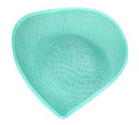 URTERYSER Hat Base, Fascinator Base DIY Saucer Sinamay Hat Base Teardrop Sinamay Saucer Hat Base, Jade Green, 40.00 * 30.00 * 4.00CM
