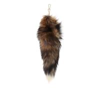 URTERYSER Keychain Pendant, Plush Foxtail Hanging Ornament Keyring Charm Foxtail Bag Charm Plush Material, 28.00 * 17.00 * 5.00CM