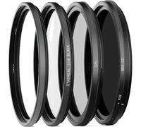 Urth 58mm Cinematic 4-in-1 Lens Filter Kit (Plus) - UV, Circular Polarising (CPL), Variable Neutral Density ND2-32, ¼ Black Mist, Multi-Coated Optical Glass, Ultra-Slim Camera Filters
