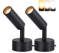 URTOM 3000K/4000K/5000K Adjustable LED Floor Lights for Plants, Pictures, Artwork - 10ft Cord, Dimmable, 2 Pack