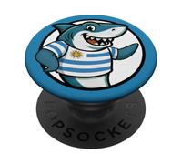 Uruguay Flag Shark Funny Uruguayan PopSockets Adhesive PopGrip