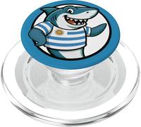 Uruguay Flag Shark Funny Uruguayan PopSockets PopGrip for MagSafe