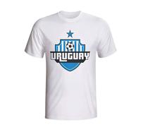 Uruguay Junior Country Logo T-Shirt in White | Size: 12-13 Years Uruguay White 12-13 Years