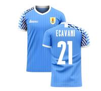 Uruguay Men's 2025 - 2026 Home Concept Football Kit - E Cavani 21 in Light Blue | Size: Medium Uruguay Light Blue M