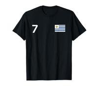 Uruguay Number 7 National Flag Country Pride Heritage T-Shirt