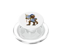 Uruguayan Flag Dinosaur Roots T-Rex Pride Uruguay PopSockets PopGrip for MagSafe