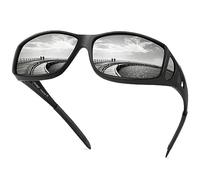 URUMQI Polarized Sunglasses Fit Over Glasses for Men Women, Oversized Square Sun Glasses UV400 Protection Shades