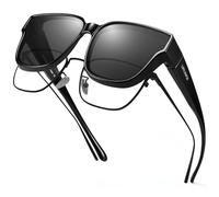 URUMQI Women's Polarized Fit Over Sunglasses Oversized Square Sun Shades UV Protection