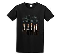 URVIKBVG Men's Classic Tshirt Celtic Thunder Band Legacy Black Cotton Tee Size XXX-Large