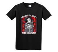 URVIKBVG Men's Classic Tshirt Voodoo Glow Skulls Who Do Voodoo? We Do! Black Cotton Tee Size Medium