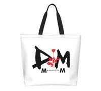 URYRYUI Kawaii Print Depeche Cool Mode Electronic Rock Shopping Tote Bag Reusable Canvas Shoulder Shopper Handbag Bag Gift traveling bag