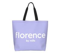 URYRYUI Recycling Florence By Shopping Bag Women Shoulder Canvas Tote Bag Durable Groceries Shopper Bags Bag Gift traveling bag