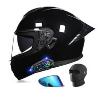 URYWTXY Motorbike Full Face Bluetooth Helmets, Adults Men Women ECE Approved Motorcycle Helmet Cool Rider Equipment, Lightweight Street Racing Touring Bike Rider Crash Helmets