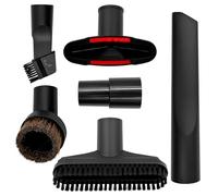 Uryxery 6 Piece Vacuum Cleaner Attachments Set, 32mm Inner Diameter Vacuum Accessories Kit with Crevice Tool, Upholstery Nozzle, 2-in-1 Brush, Round Dust Brush, Mini Brush, 32-35mm Adapter