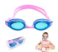 Uryxery Kids Anti-Fog Swim Goggles 3-8 & 9-14 Years, Soft Silicone Leak-Resistant, Adjustable Strap, Shatterproof for Pool, Beach & Swim Lessons