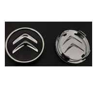 URYYRIT Car Hub Centre Caps, For Citroen C3 C4 C5, 60mm, Waterproof DustProof Wheel Decoration Cover, Wheel Center with Logo Emblem Sticker, Exterior Accessories,black