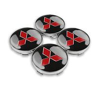 URYYRIT Car Hub Centre Caps, For Mitsubishi ASX, 60mm, Waterproof DustProof Wheel Decoration Cover, Wheel Center with Logo Emblem Sticker, Exterior Accessories