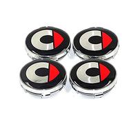 URYYRIT Car Hub Centre Caps, For Smart Fortwo Forfour 451 453, 60mm, Waterproof DustProof Wheel Decoration Cover, Wheel Center with Logo Emblem Sticker, Exterior Accessories