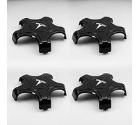 URYYRIT Car Hub Centre Caps, For Tesla Model 3, Waterproof DustProof Wheel Decoration Cover, Wheel Center with Logo Emblem Sticker, Exterior Accessories,Baking paint black and white label