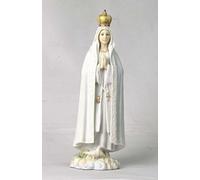 US 10.63 Inch Our Lady of Fatima Decorative Statue Figurine, White