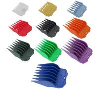 US! 10-Pack Magetic Clipper Guards Set for Baby*liss Pro FX870/ FX825 Series, Color Coded Clipper Guides Replacement - Length: 1/16" to 1"