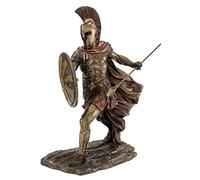 US 11.38 Inch Achilles with Spear and Shield Cold Cast Bronze Figurine