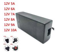 (US, 12V 8A) AC 100V-240V DC 12V 5A 6A 7A 8A 9A 10A Power Supply Adapter 12 V Volt Lighting Transformer Converter For LED Strip Light CCTV