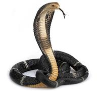 US 13 inch Animal Figure Coiled King Cobra Snake Collectible Display