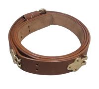US 1941 M1 Garand Rifle Sling Leather Copper Fitting Brown Color Reproduction