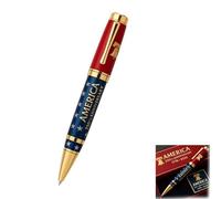 Us 250 Years of Freedom Commemorative Pen, Patriotic Collectible Pens with Gift Box, Writing Instrument for History Lovers, Christmas Bulk Ballpoint Gifts for Adults and Kids (#A)
