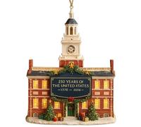 US 250th Anniversary Ornament, Pendant Decorations Hanging On Christmas Trees and Related to The 250th Anniversary of The United States, Specially Designed for Patriots - 2026 (Independence Hall)