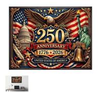 US 250th Anniversary Patriotic Jigsaw Puzzle 1000 Piece for Adults, United States Flag Eagle Statue of Liberty Jigsaw Puzzle, for Adults Ideal Home Decor & Gift (19.6in 1000PCS)