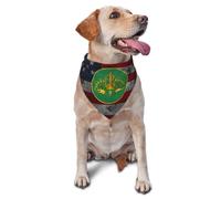 Us 3Rd Armored Cavalry Division Cat Dog Kerchief Durable Dog Bandana Adjustable Triangle Bibs Scarf For Small Medium Large Pets
