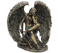 US 6.5" Cold Cast Bronze Color Lucifer The Fallen Angel Figurine Statue