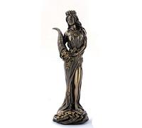 US 7.25 Inch Blinded Greek Goddess Fortuna Cold Cast Bronze Figurine