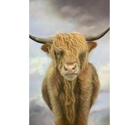 US Academic diary 2025-2026 week to view, student diary with Highland Cow artwork by Sally Sturgess: August 25 - July 26. 108 pages and glossy cover. Perfect gift for student or highland cow lover