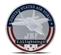 US Air Force F - 35 Lightning II Challenge Coin - JSF Military Coins